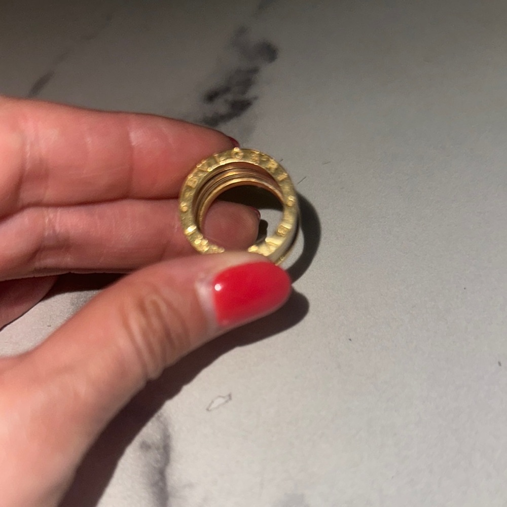 BVLGARI | Bulgari 18k Yellow and White Gold B.zero1 4-Band Ring | Vintage